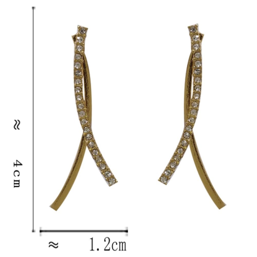 Influencer String Drop Earrings - Picture 2 of 5